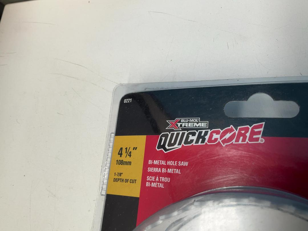 Photo '2' of Blu-Mol Xtreme QuickCore Bi-Metal Holesaw - 108mm