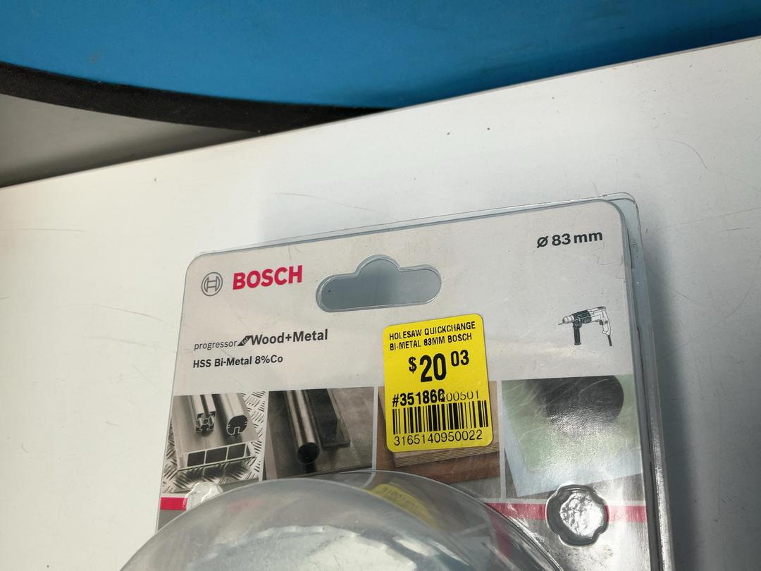 Photo '2' of Bosch Quickchange Bi-Metal Holesaw - 83mm Photo '2' of Bosch Quickchange Bi-Metal Holesaw - 83mm