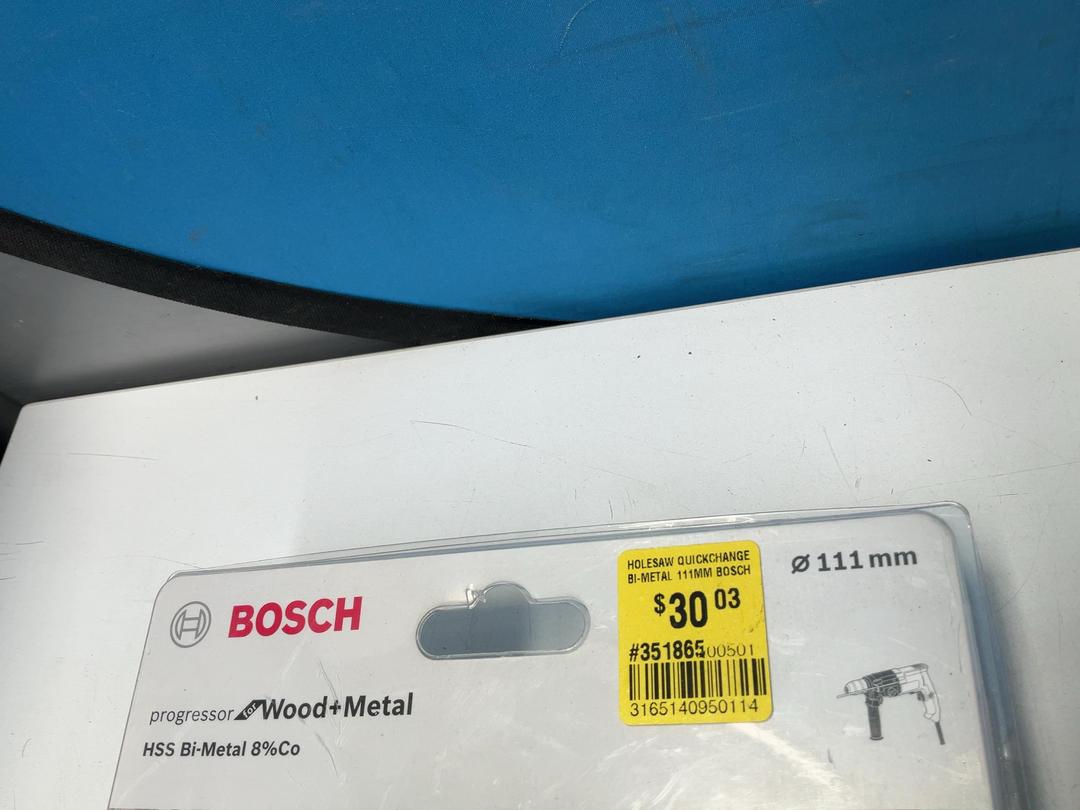 Photo '2' of Bosch Quickchange Bi-Metal Holesaw - 111mm Photo '2' of Bosch Quickchange Bi-Metal Holesaw - 111mm
