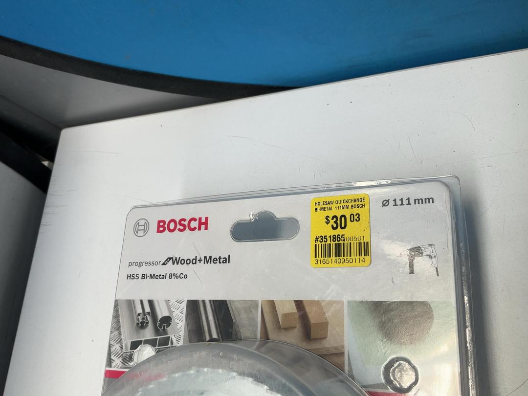 Photo '3' of Bosch Quickchange Bi-Metal Holesaw - 111mm Photo '3' of Bosch Quickchange Bi-Metal Holesaw - 111mm