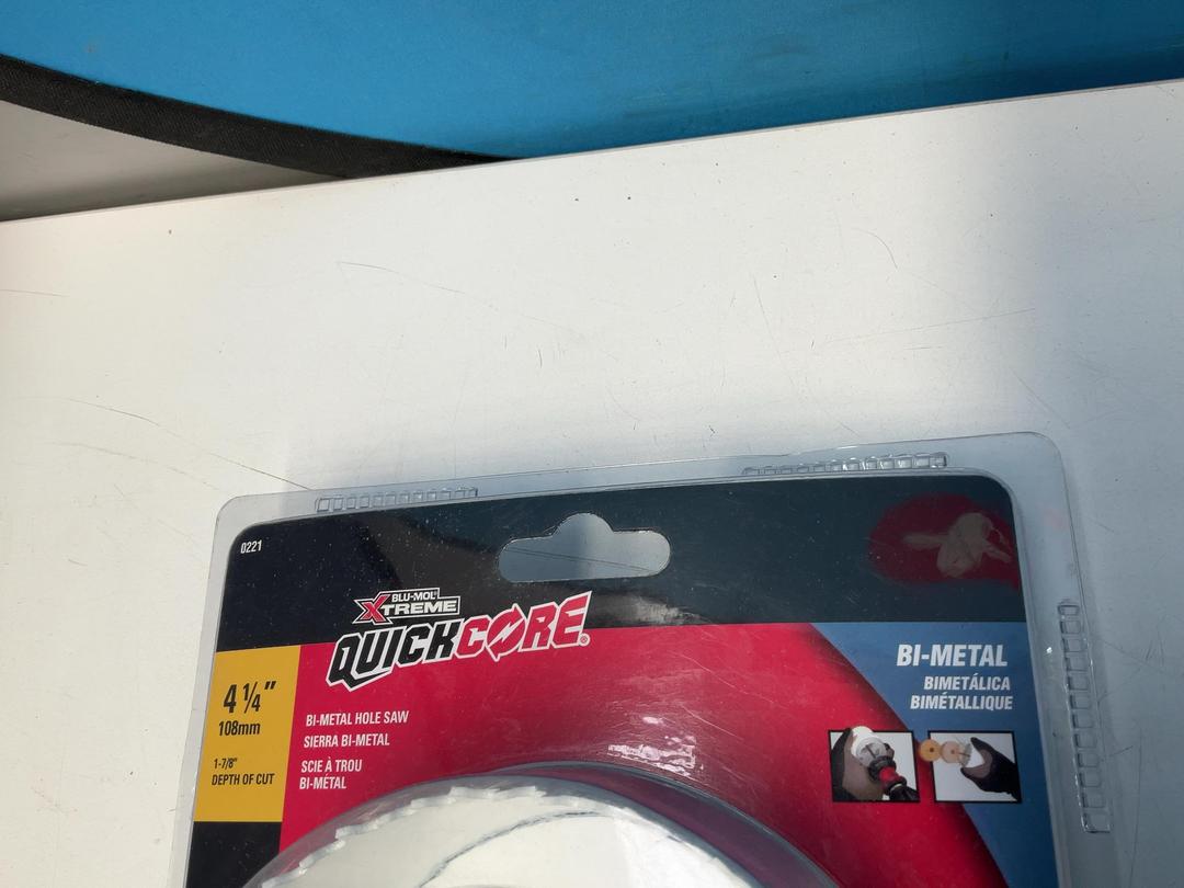 Photo '3' of Blu-Mol Xtreme Quickcore Bi-Metal Holesaw - 108mm Photo '3' of Blu-Mol Xtreme Quickcore Bi-Metal Holesaw - 108mm