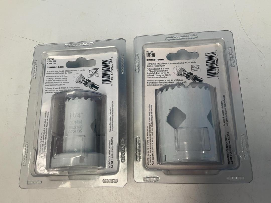 Photo '5' of 2x Blu-Mol Xtreme Quickcore Holesaws - 1x 32mm and 1x 51mm Photo '5' of 2x Blu-Mol Xtreme Quickcore Holesaws - 1x 32mm and 1x 51mm