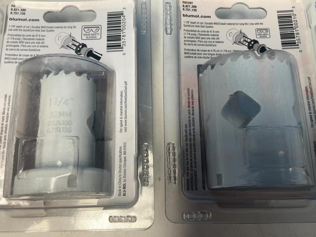 Photo '7' of 2x Blu-Mol Xtreme Quickcore Holesaws - 1x 32mm and 1x 51mm Photo '7' of 2x Blu-Mol Xtreme Quickcore Holesaws - 1x 32mm and 1x 51mm