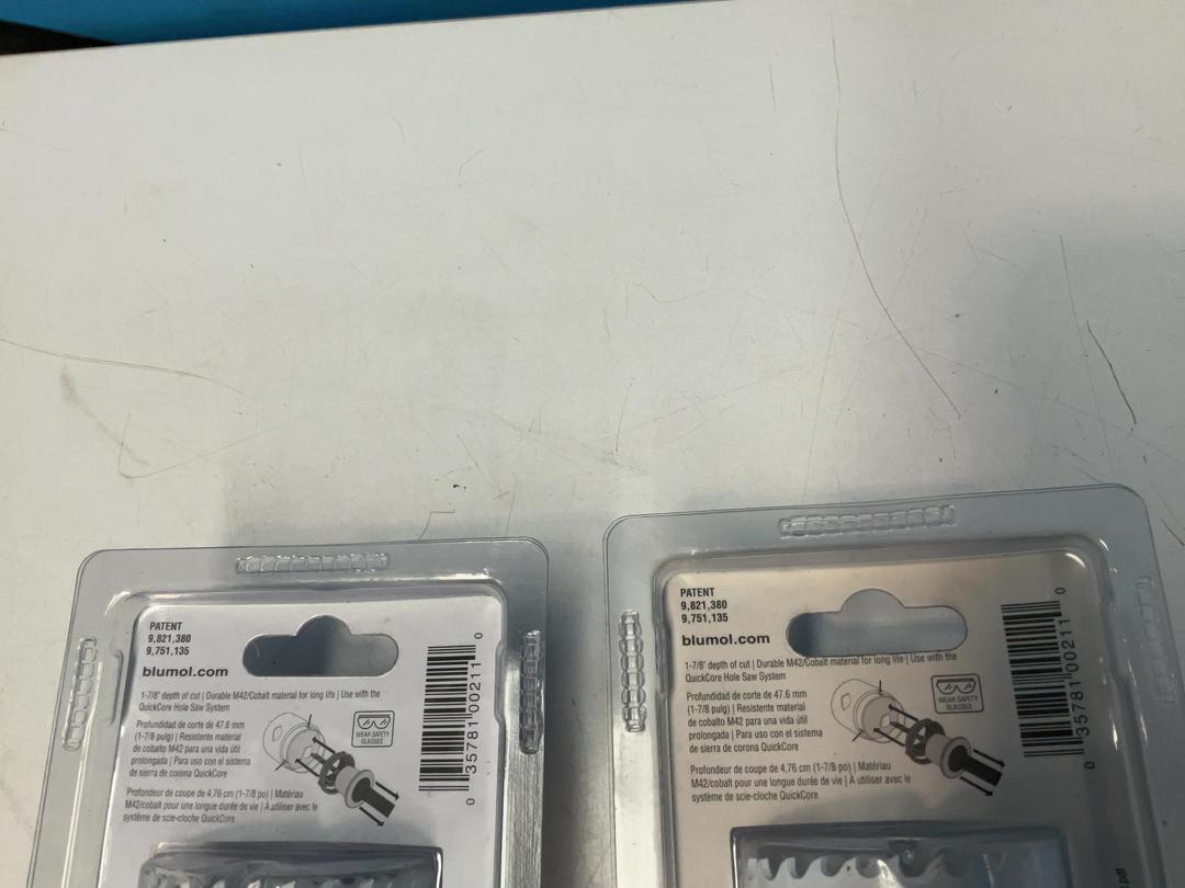 Photo '7' of 2x Blu-Mol Xtreme Quickcore Holesaws - 2x 54mm Photo '7' of 2x Blu-Mol Xtreme Quickcore Holesaws - 2x 54mm