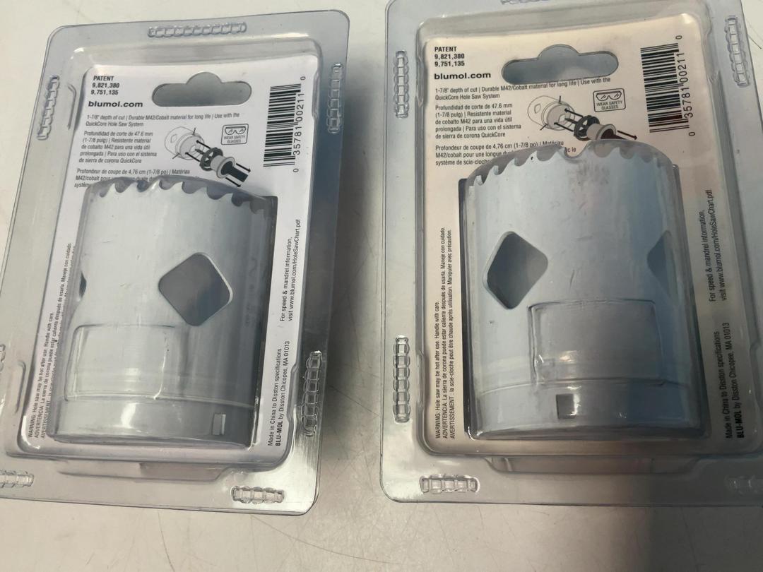 Photo '8' of 2x Blu-Mol Xtreme Quickcore Holesaws - 2x 54mm Photo '8' of 2x Blu-Mol Xtreme Quickcore Holesaws - 2x 54mm