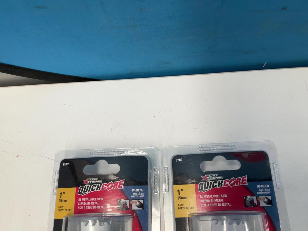 Photo '2' of 2x Blu-Mol Xtreme Quickcore Holesaws - 2x 25mm Photo '2' of 2x Blu-Mol Xtreme Quickcore Holesaws - 2x 25mm