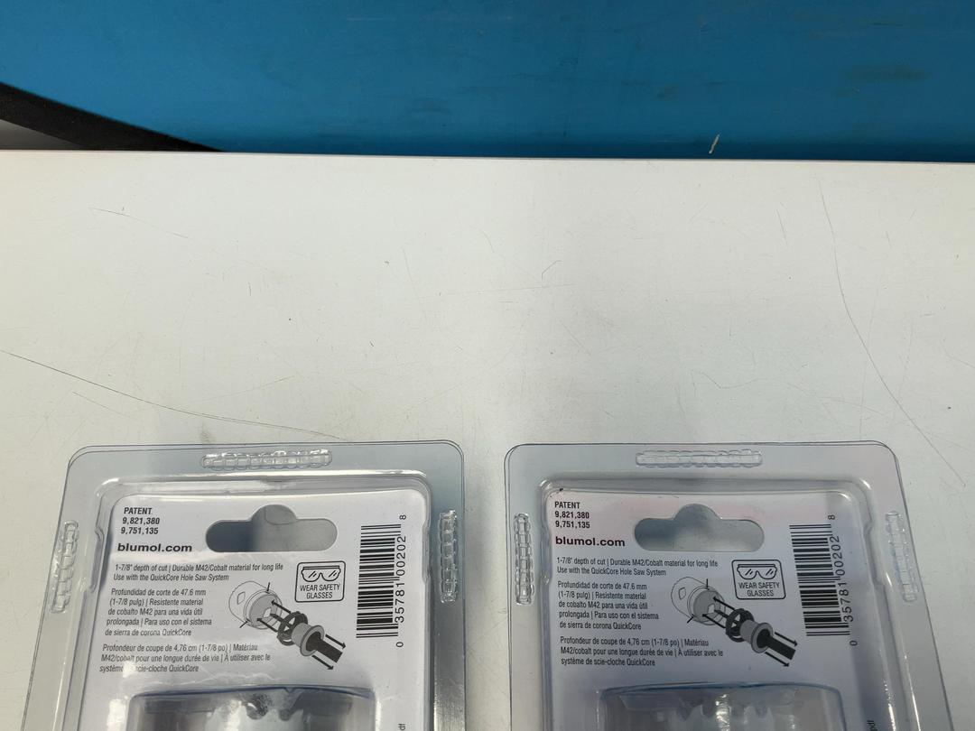 Photo '7' of 2x Blu-Mol Xtreme Quickcore Holesaws - 2x 25mm Photo '7' of 2x Blu-Mol Xtreme Quickcore Holesaws - 2x 25mm