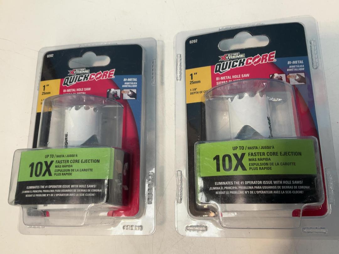 Photo '3' of 2x Blu-Mol Xtreme Quickcore Holesaws - 2x 25mm Photo '3' of 2x Blu-Mol Xtreme Quickcore Holesaws - 2x 25mm