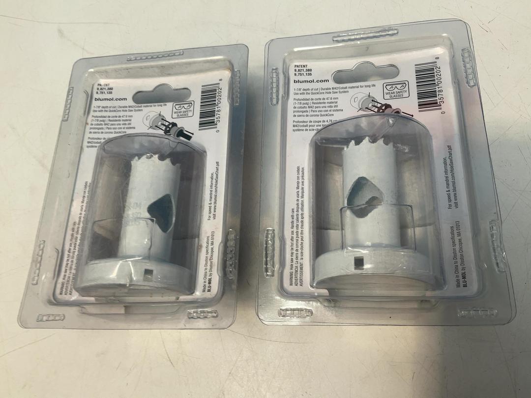 Photo '8' of 2x Blu-Mol Xtreme Quickcore Holesaws - 2x 25mm Photo '8' of 2x Blu-Mol Xtreme Quickcore Holesaws - 2x 25mm