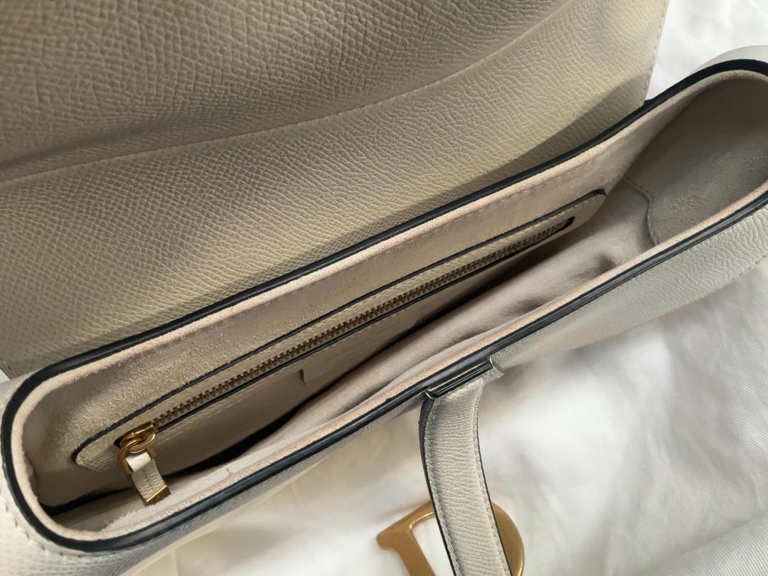 Photo '6' of Christian Dior - Saddle Bag w/ Strap - Latte Grained Calfskin