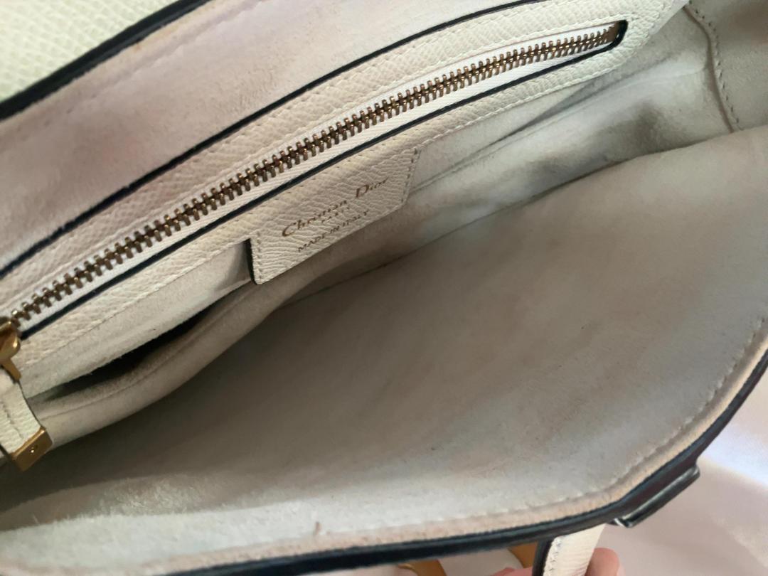 Photo '7' of Christian Dior - Saddle Bag w/ Strap - Latte Grained Calfskin