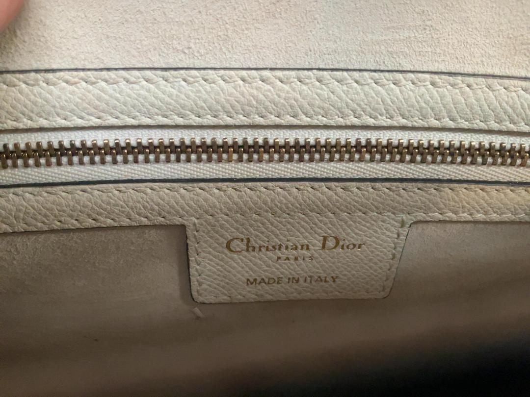 Photo '8' of Christian Dior - Saddle Bag w/ Strap - Latte Grained Calfskin