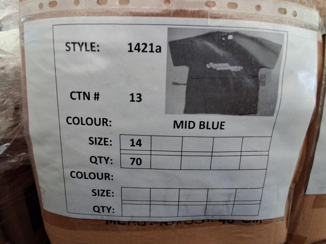Photo '4' of Cyber Warriors Shirt Size 14 Blue Photo '4' of Cyber Warriors Shirt Size 14 Blue
