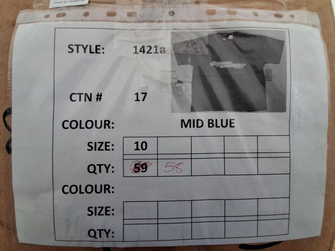 Photo '4' of Cyber Warriors Shirt Size 10 Blue Photo '4' of Cyber Warriors Shirt Size 10 Blue