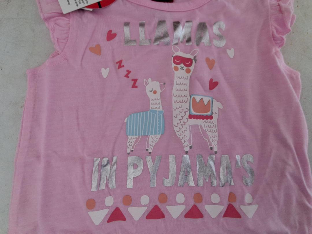 Photo '2' of Pink SS Nighty "Llamas in Pyjamas" Size 3 Photo '2' of Pink SS Nighty "Llamas in Pyjamas" Size 3