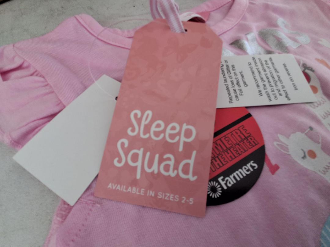 Photo '3' of Pink SS Nighty "Llamas in Pyjamas" Size 3 Photo '3' of Pink SS Nighty "Llamas in Pyjamas" Size 3