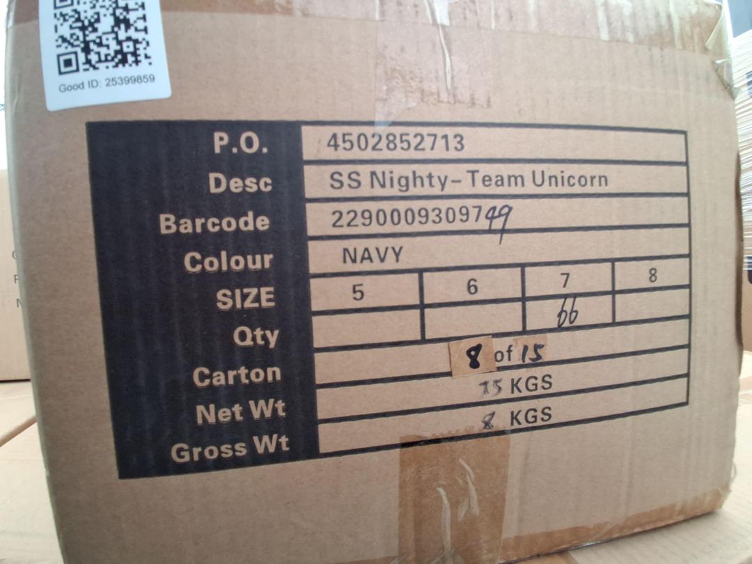 Photo '4' of Navy SS Nighty "Team Unicorn" Size 7 Photo '4' of Navy SS Nighty "Team Unicorn" Size 7