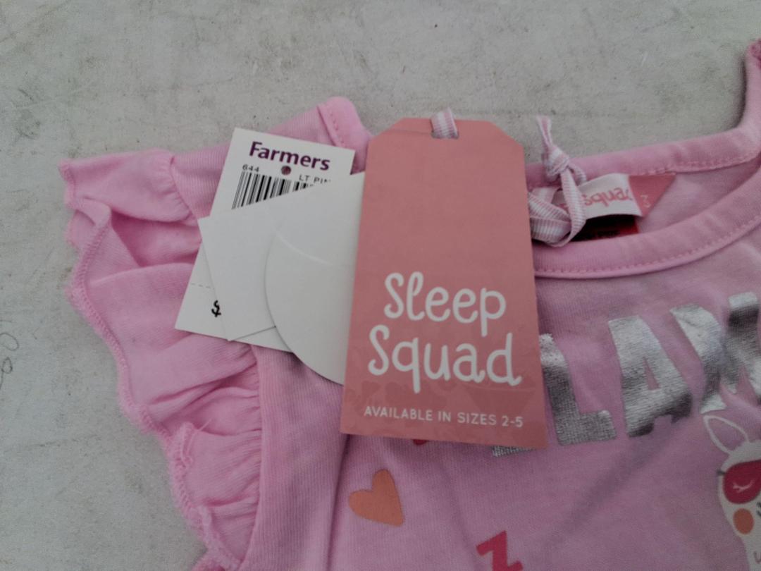Photo '2' of Pink SS Nighty "Llamas in Pyjamas" Size 4 Photo '2' of Pink SS Nighty "Llamas in Pyjamas" Size 4