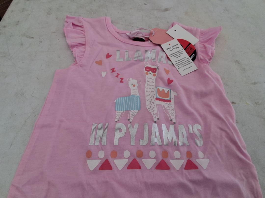 Photo '3' of Pink SS Nighty "Llamas in Pyjamas" Size 3
