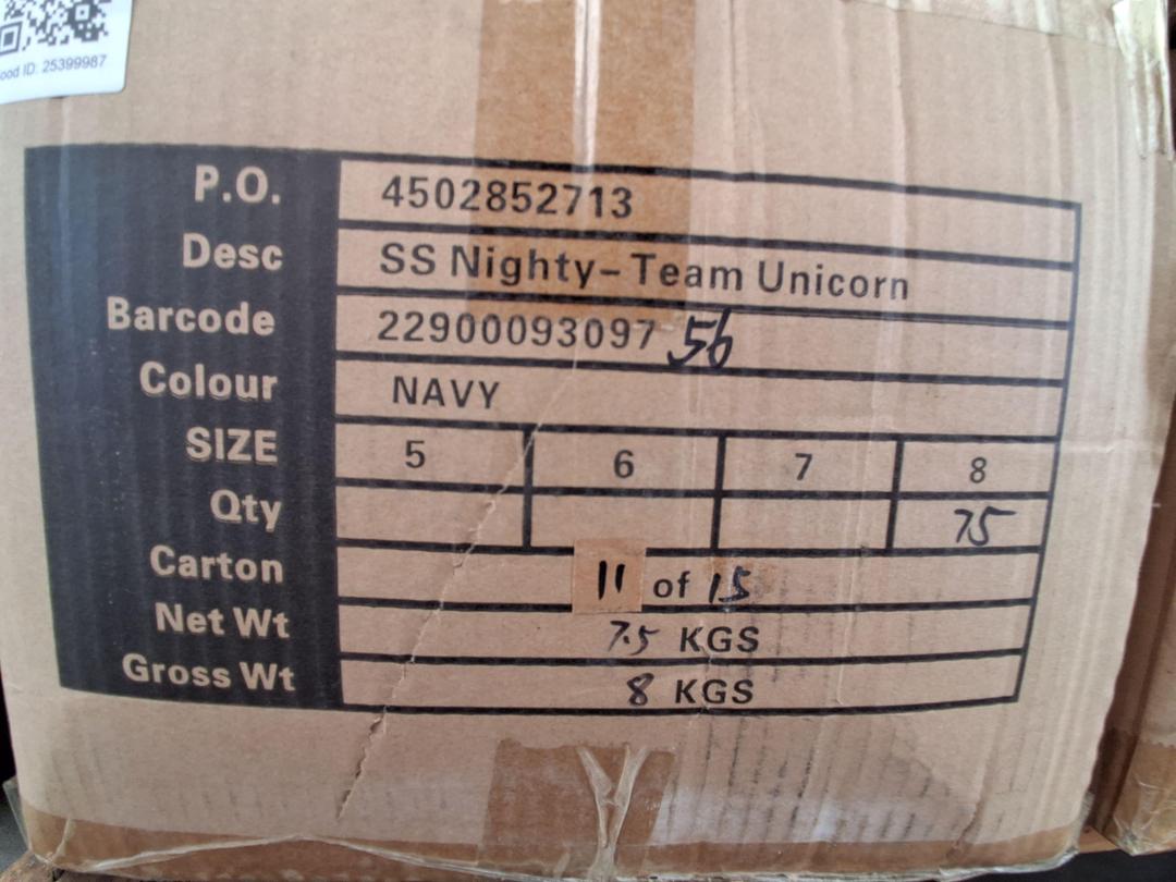 Photo '4' of Navy SS Nighty "Team Unicorn" Size 8 Photo '4' of Navy SS Nighty "Team Unicorn" Size 8