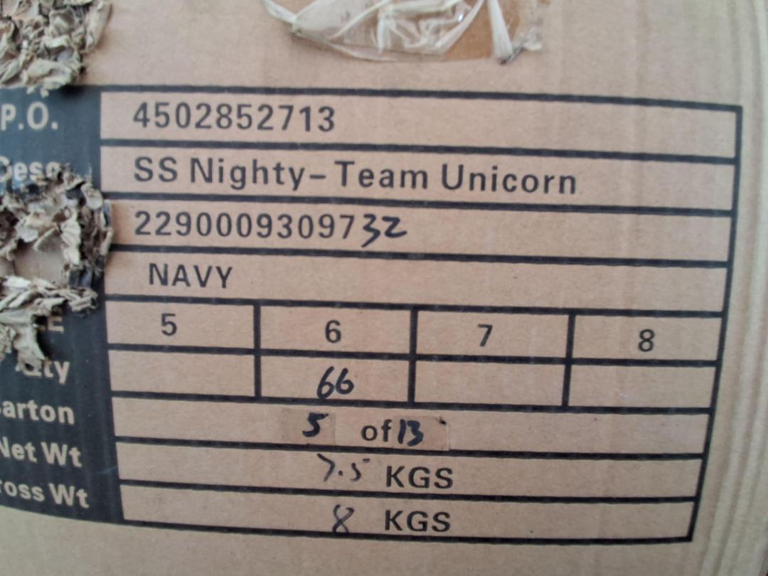 Photo '4' of Navy SS Nighty "Team Unicorn" Size 6 Photo '4' of Navy SS Nighty "Team Unicorn" Size 6