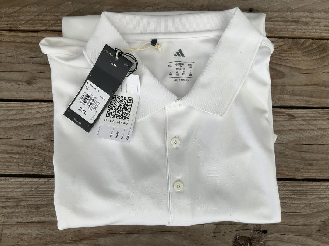 Photo '6' of Adi Perf White Blanc size 2XL Polo