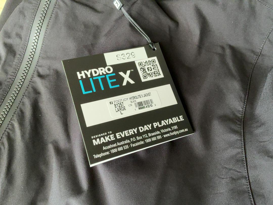 Photo '4' of Footjoy Hydrolite X Jacket Black Photo '4' of Footjoy Hydrolite X Jacket Black
