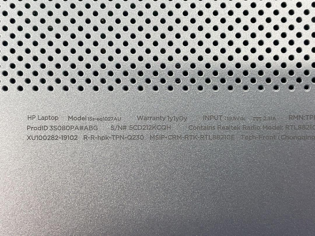 Photo '7' of HP 15S-EQ1027AU Laptop Photo '7' of HP 15S-EQ1027AU Laptop