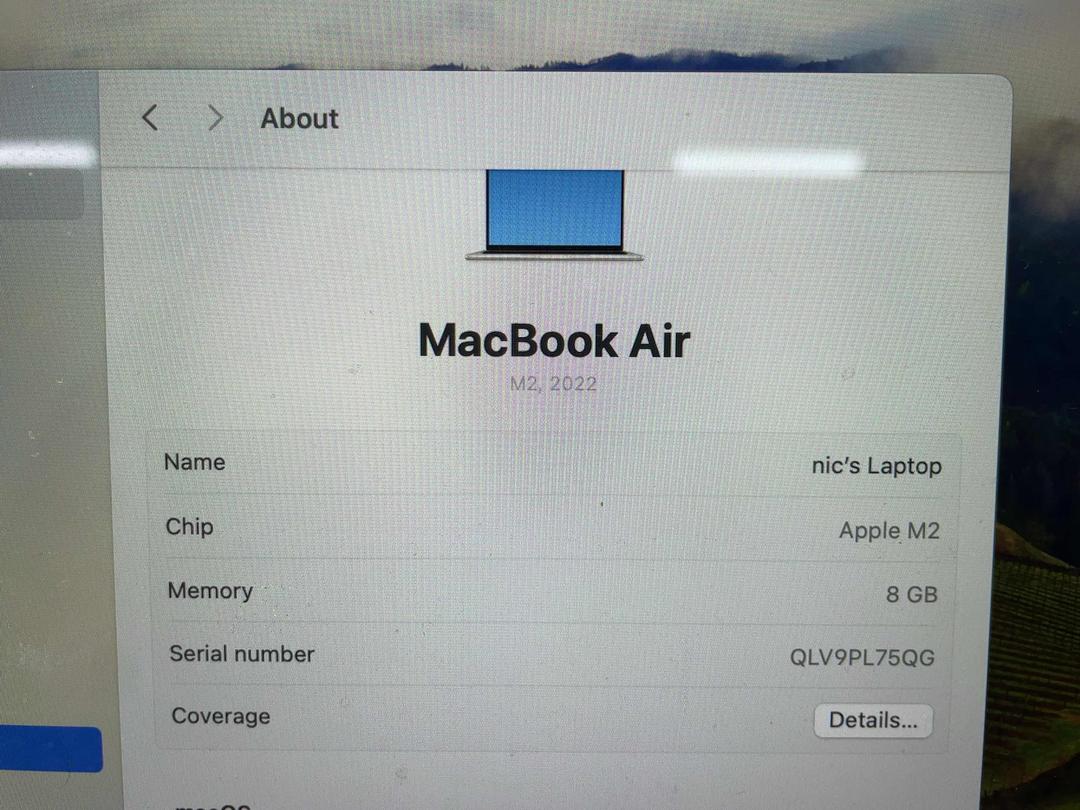 Photo '6' of Apple MacBook Air M2 Laptop Photo '6' of Apple MacBook Air M2 Laptop