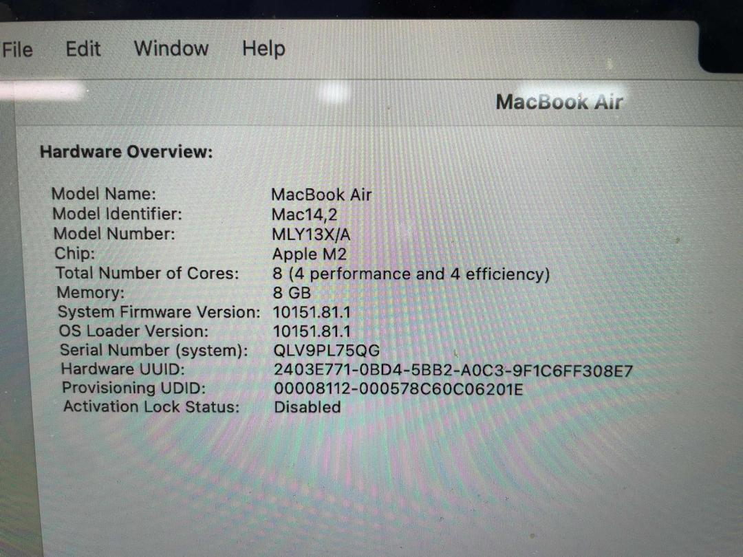 Photo '8' of Apple MacBook Air M2 Laptop Photo '8' of Apple MacBook Air M2 Laptop