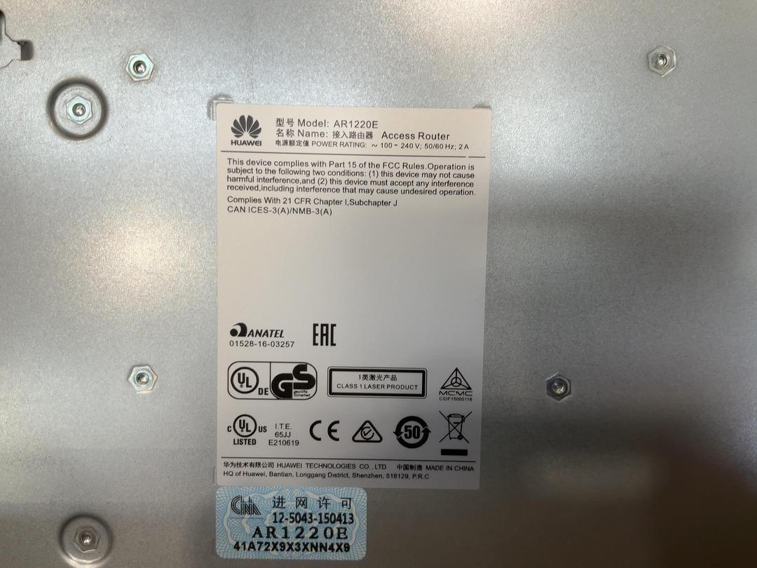 Photo '7' of Huawei AR1220E Enterprise Router