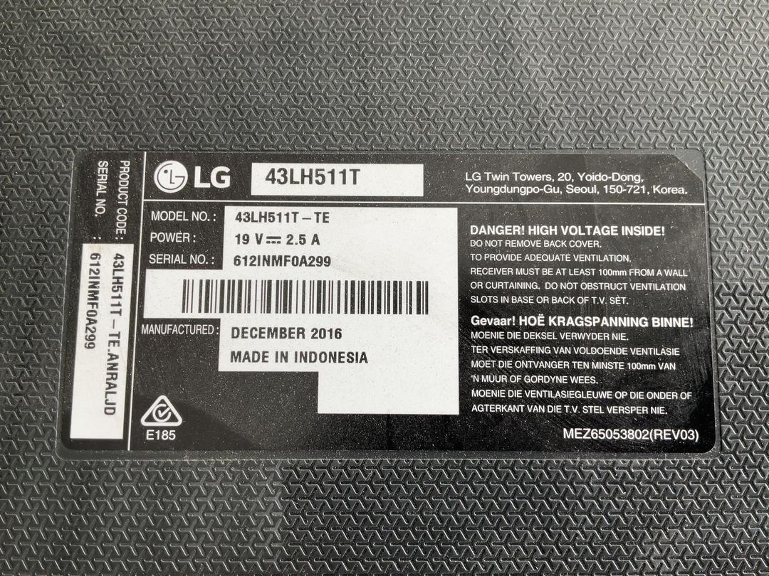 Photo '6' of Wrong Consignment LG 43" LED TV Photo '6' of Wrong Consignment LG 43" LED TV