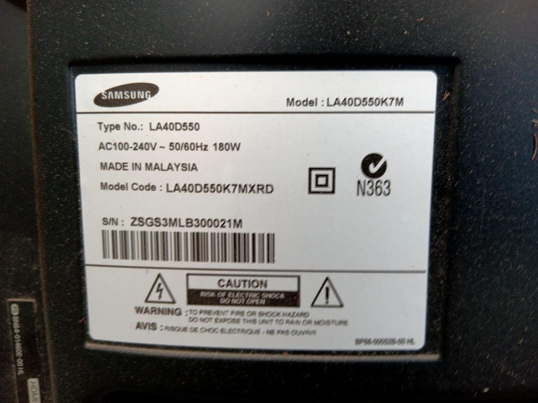 Photo '6' of Samsung 40" TV