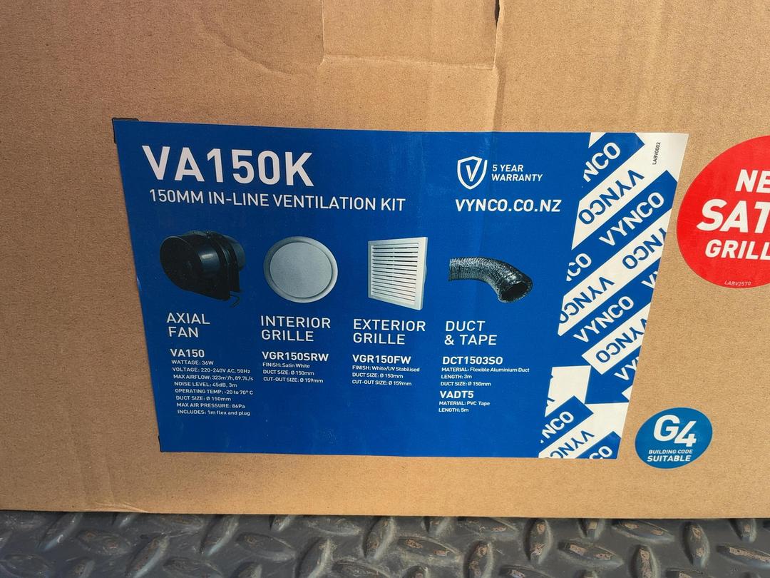 Photo '7' of Vynco VA150K Ventilation Kit Photo '7' of Vynco VA150K Ventilation Kit
