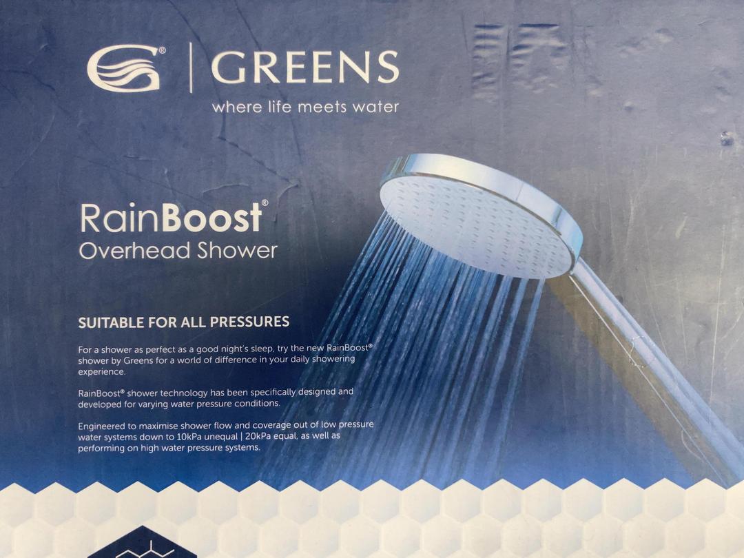 Photo '3' of Greens Tapware - Volt Overhead Wall Shower Brushed Nickel *NEW* RRP $297 Photo '3' of Greens Tapware - Volt Overhead Wall Shower Brushed Nickel *NEW* RRP $297