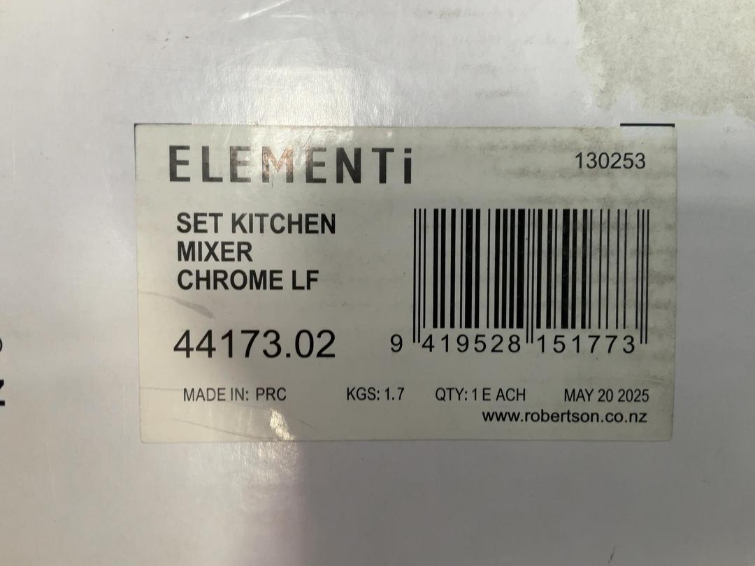 Photo '3' of Elementi - Kitchen Mixer - Chrome *NEW* RRP $319 Photo '3' of Elementi - Kitchen Mixer - Chrome *NEW* RRP $319