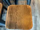 Thumbnail '4' of 4 x Tolix style wood top bar stools