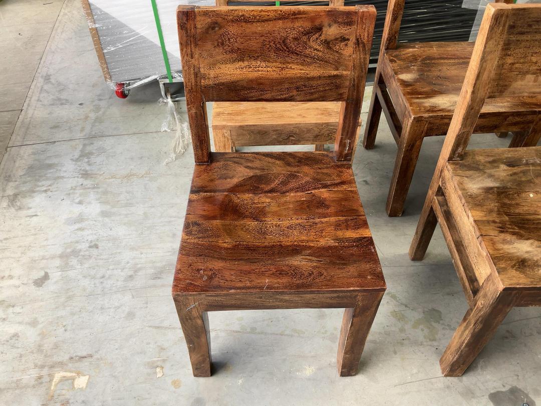 Photo '3' of 6x Vast Interior Wooden-Like Dining Chairs