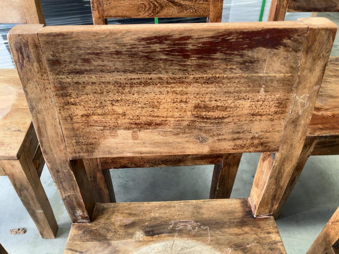 Photo '10' of 6x Vast Interior Wooden-Like Dining Chairs