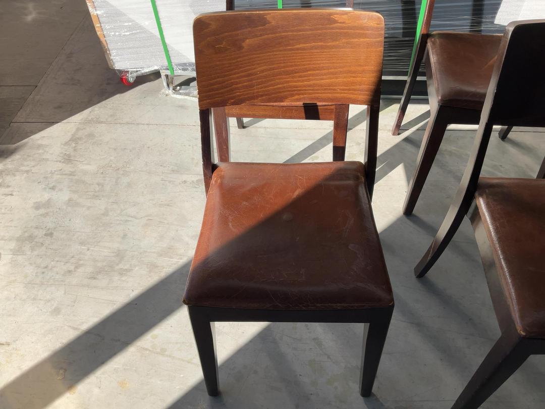 Photo '2' of 6x Brown Coloured Dining Chairs