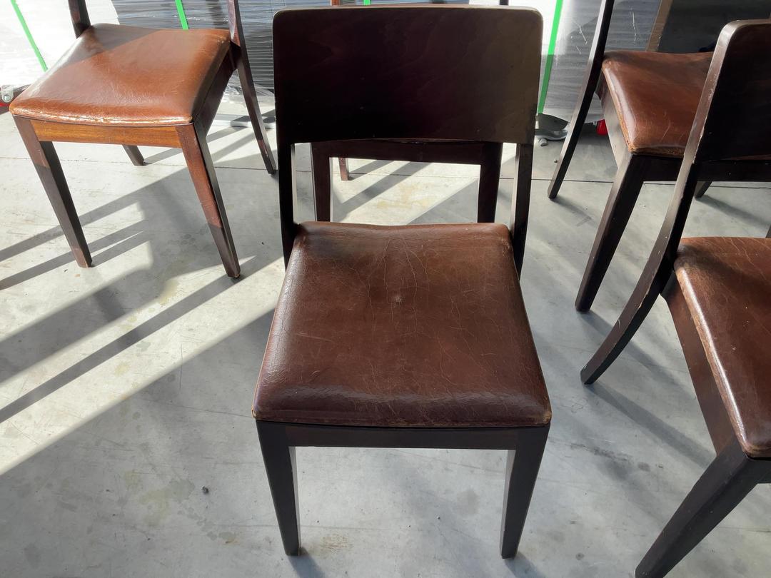Photo '6' of 6x Brown Coloured Dining Chairs