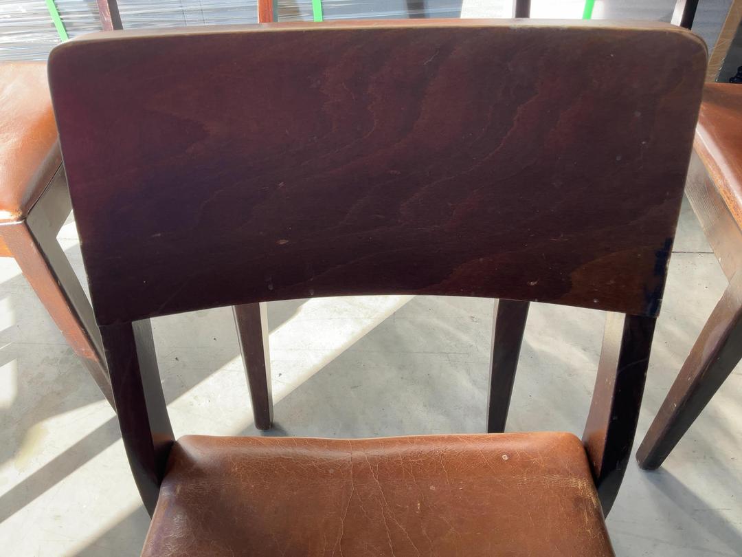 Photo '9' of 6x Brown Coloured Dining Chairs