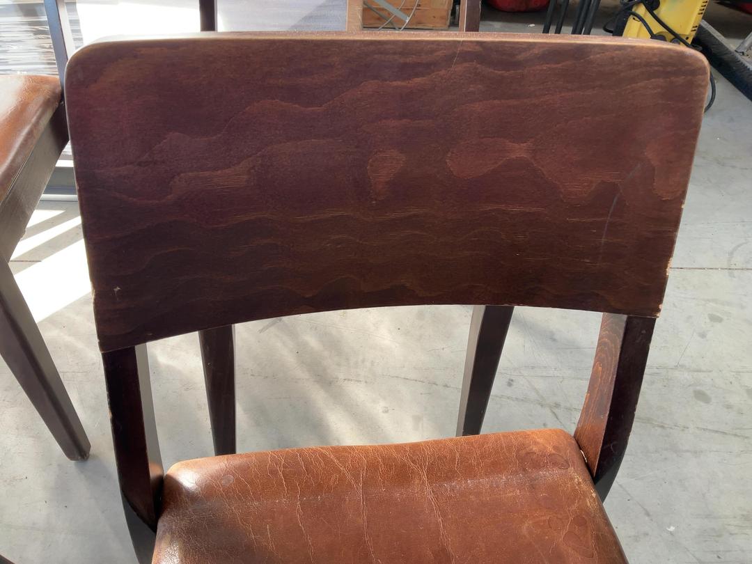 Photo '12' of 6x Brown Coloured Dining Chairs