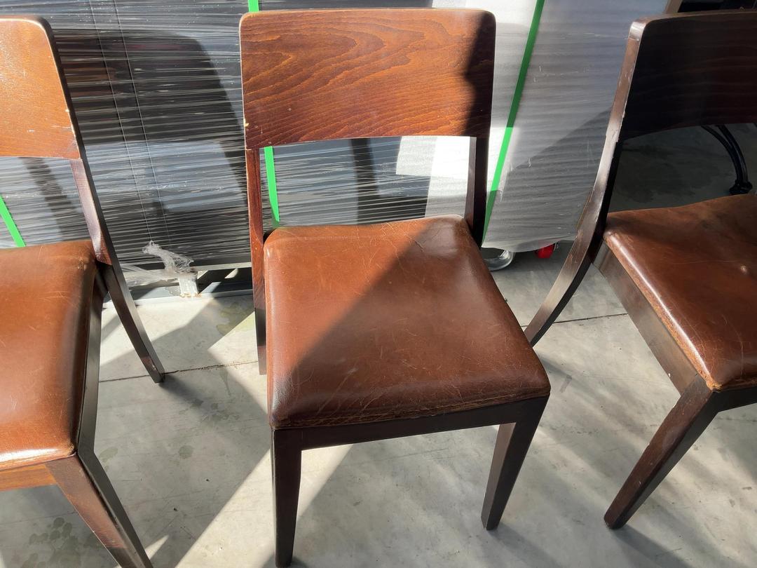 Photo '16' of 6x Brown Coloured Dining Chairs