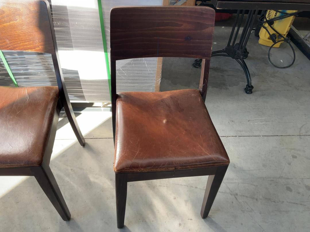Photo '19' of 6x Brown Coloured Dining Chairs