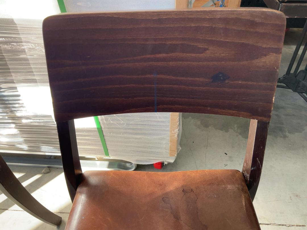 Photo '21' of 6x Brown Coloured Dining Chairs