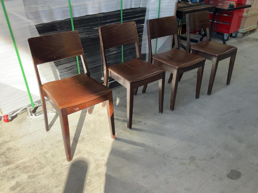 Photo '18' of 4x Brown Coloured Dining Chairs