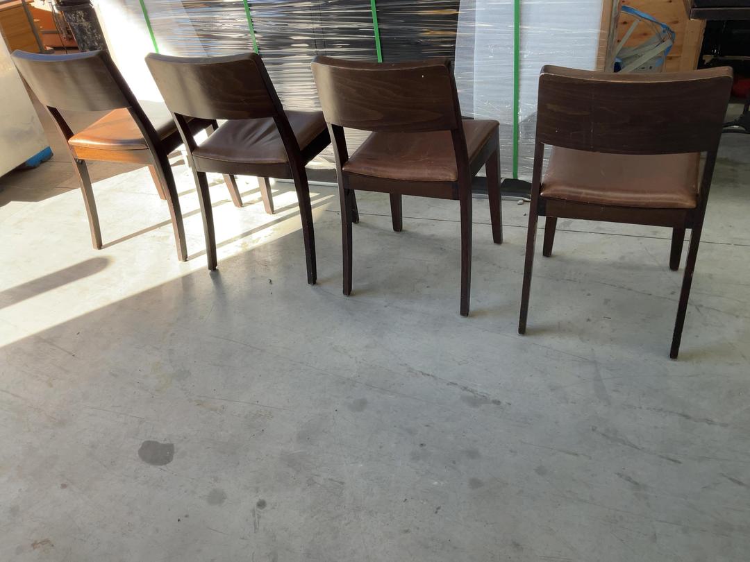 Photo '20' of 4x Brown Coloured Dining Chairs