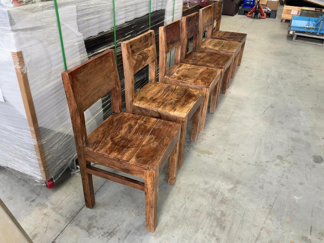 Photo '28' of 6x Vast Interior Wooden-Like Dining Chairs