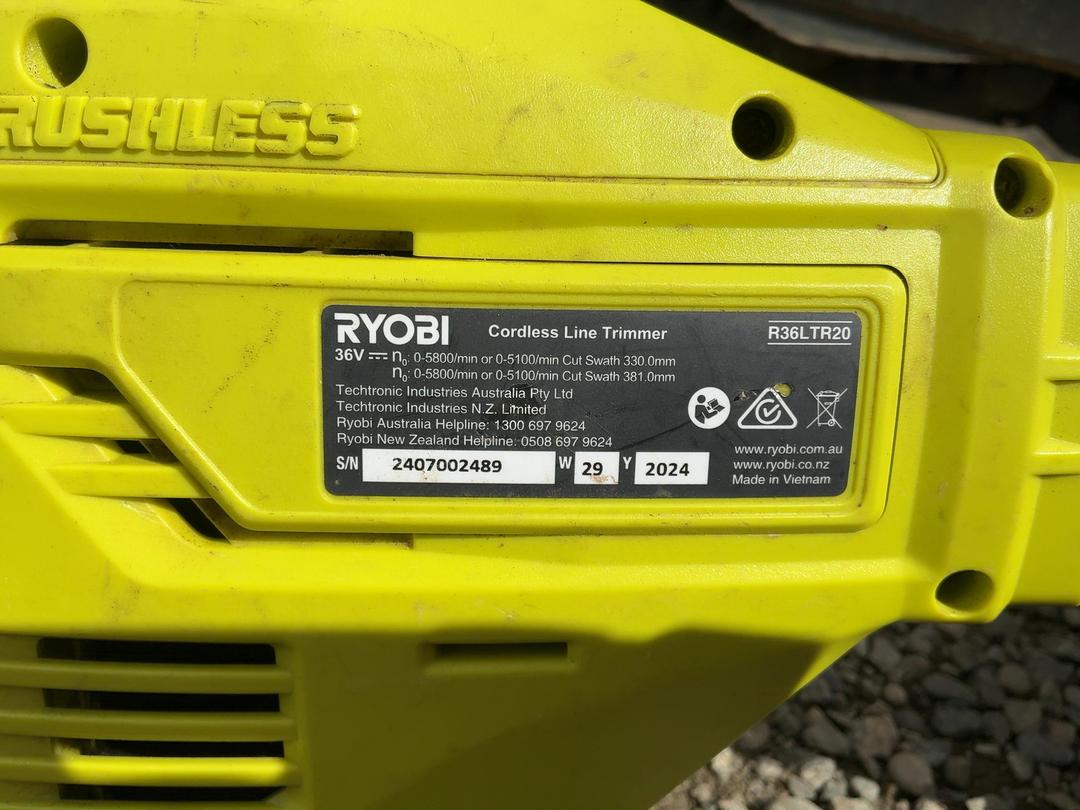 Photo '6' of Ryobi 36V Cordless Line Trimmer